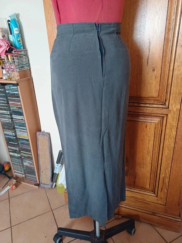 Nieuwe grijze lange rok maat 38 – photo 5